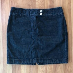 Loft Petites Dark Wash Jean Skirt